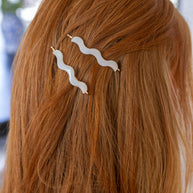 Sleek Waves Hair Clip in White Tortoise-Accessories-Ave Shops-[option4]-[option5]-[option6]-[option7]-[option8]-Shop-Boutique-Clothing-for-Women-Online