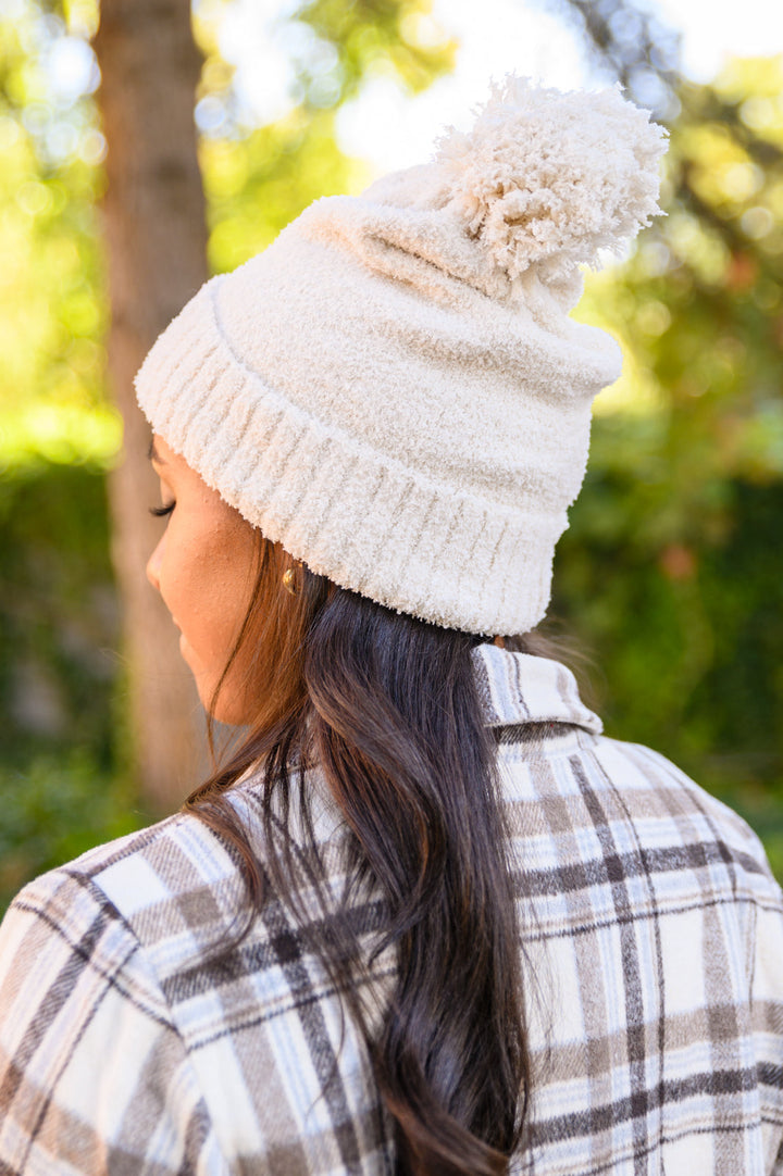 Slouchy Boucle Pom Beanie In Ivory-Womens-Ave Shops-OS-[option4]-[option5]-[option6]-[option7]-[option8]-Shop-Boutique-Clothing-for-Women-Online