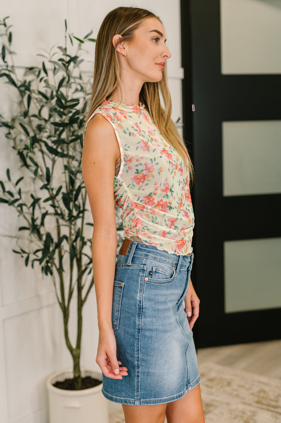 Snatched & Sassy Sheer Layering Top in Chartreuse-Womens-Ave Shops-[option4]-[option5]-[option6]-[option7]-[option8]-Shop-Boutique-Clothing-for-Women-Online