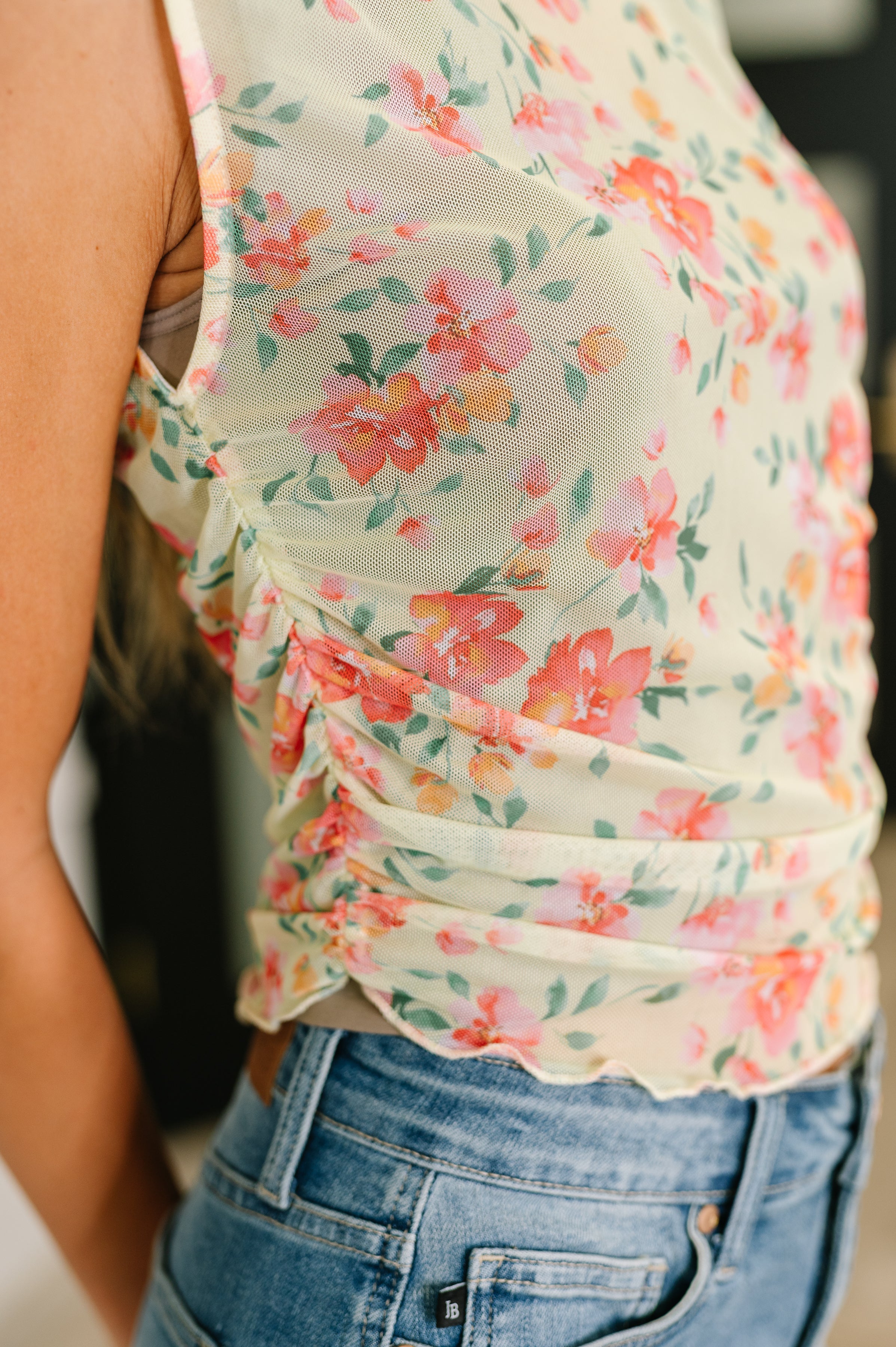 Snatched & Sassy Sheer Layering Top in Chartreuse-Womens-Ave Shops-[option4]-[option5]-[option6]-[option7]-[option8]-Shop-Boutique-Clothing-for-Women-Online