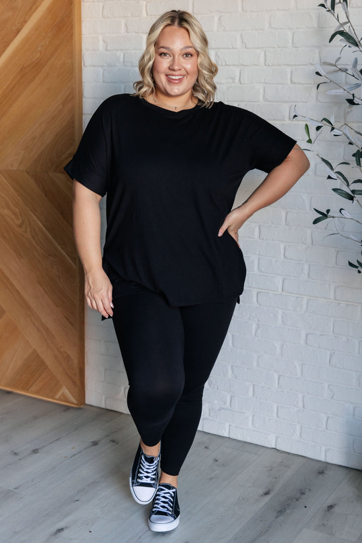 Zenana Soft Serve Brushed Microfiber Set in Black-Athleisure-Ave Shops-[option4]-[option5]-[option6]-[option7]-[option8]-Shop-Boutique-Clothing-for-Women-Online