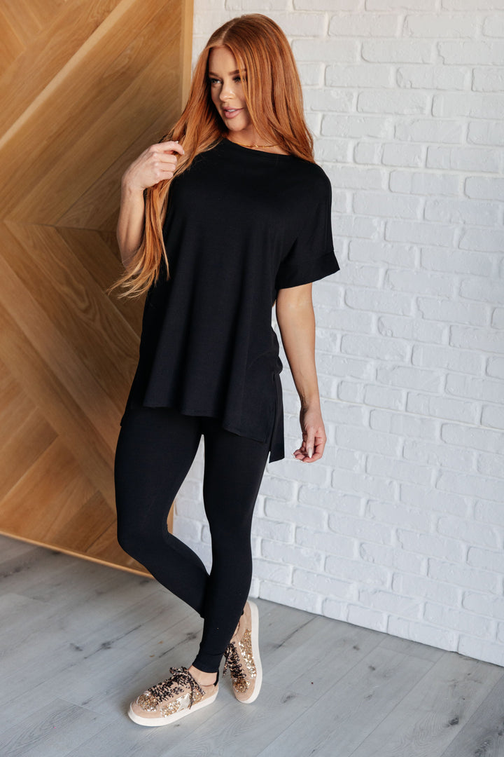 Zenana Soft Serve Brushed Microfiber Set in Black-Athleisure-Ave Shops-[option4]-[option5]-[option6]-[option7]-[option8]-Shop-Boutique-Clothing-for-Women-Online