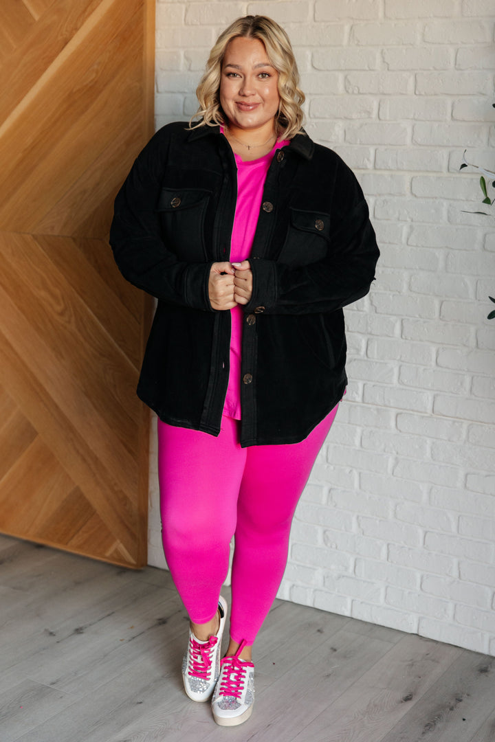 Zenana Soft Serve Brushed Microfiber Set in Neon Hot Pink-Athleisure-Ave Shops-[option4]-[option5]-[option6]-[option7]-[option8]-Shop-Boutique-Clothing-for-Women-Online