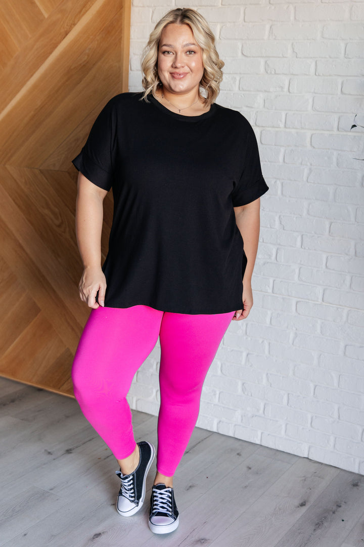 Zenana Soft Serve Brushed Microfiber Set in Neon Hot Pink-Athleisure-Ave Shops-[option4]-[option5]-[option6]-[option7]-[option8]-Shop-Boutique-Clothing-for-Women-Online