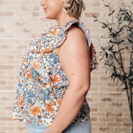 Something Peaceful Flutter Sleeve Blouse-Tops-Ave Shops-[option4]-[option5]-[option6]-[option7]-[option8]-Shop-Boutique-Clothing-for-Women-Online