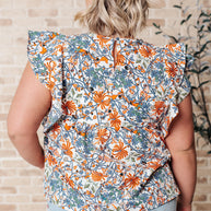 Something Peaceful Flutter Sleeve Blouse-Tops-Ave Shops-[option4]-[option5]-[option6]-[option7]-[option8]-Shop-Boutique-Clothing-for-Women-Online