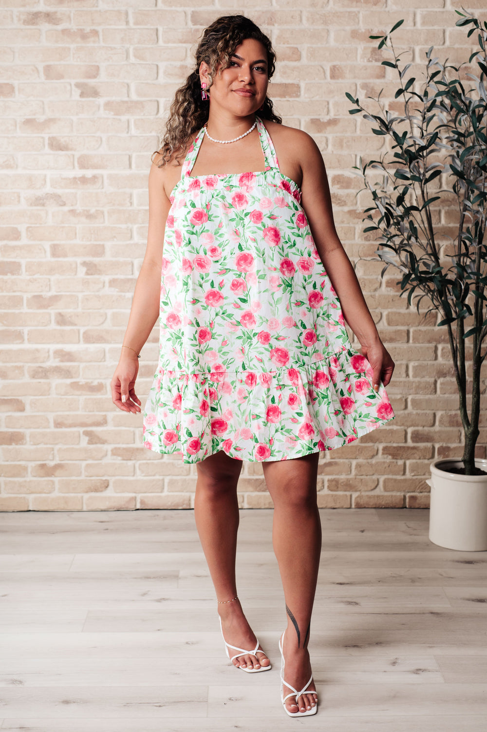 Soul Tied Floral Dress in Pink-Dresses-Ave Shops-[option4]-[option5]-[option6]-[option7]-[option8]-Shop-Boutique-Clothing-for-Women-Online