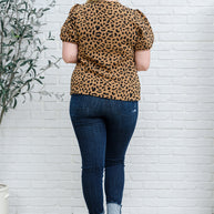 Spotted Animal Print Blouse-Womens-Ave Shops-[option4]-[option5]-[option6]-[option7]-[option8]-Shop-Boutique-Clothing-for-Women-Online