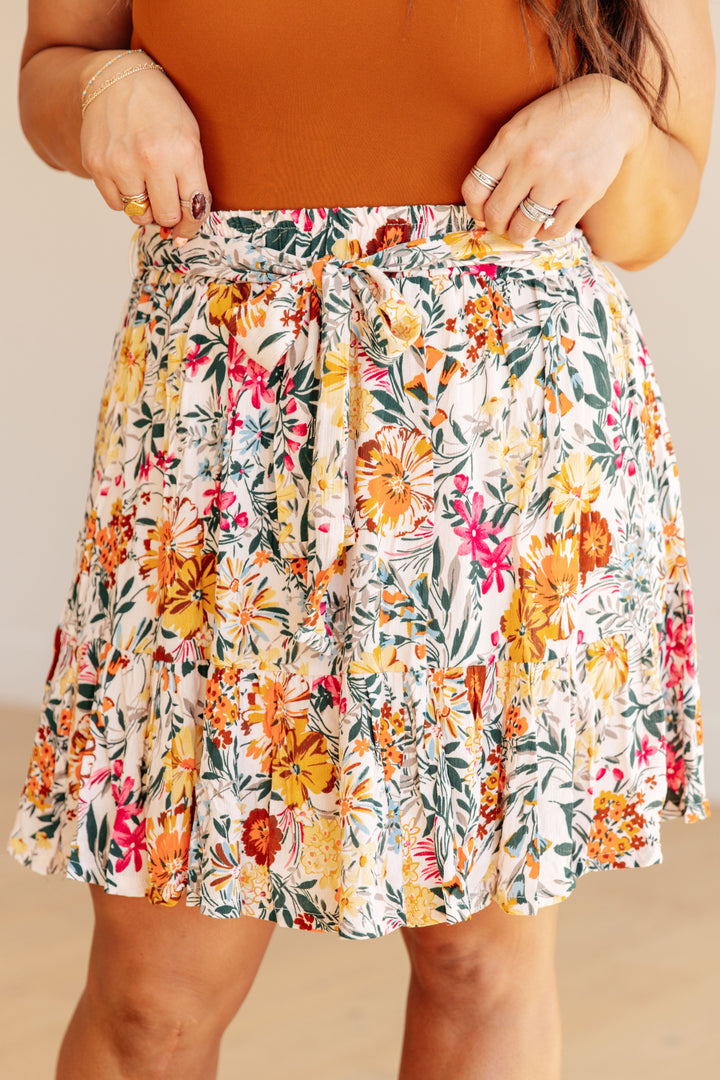 Spring Fields Floral Skirt-Womens-Ave Shops-[option4]-[option5]-[option6]-[option7]-[option8]-Shop-Boutique-Clothing-for-Women-Online