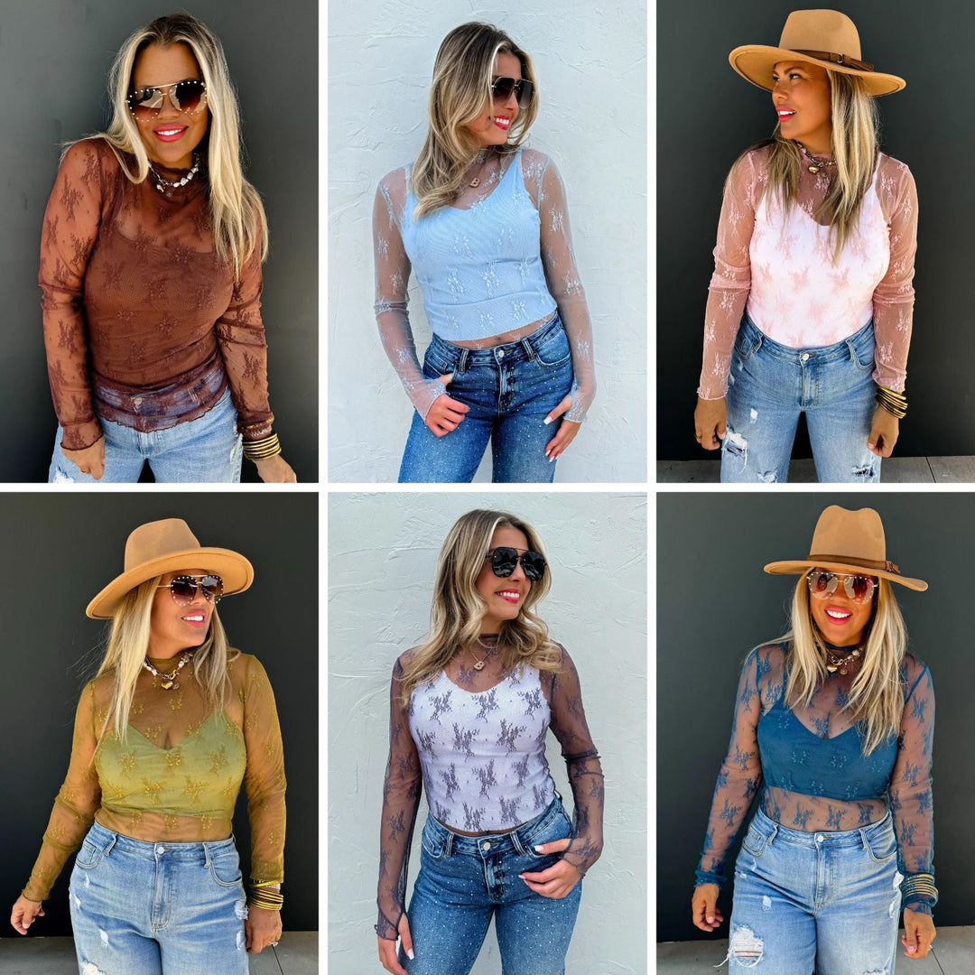 Blakeley Roxy Lace Top in Six Colors-Womens-Ave Shops-[option4]-[option5]-[option6]-[option7]-[option8]-Shop-Boutique-Clothing-for-Women-Online