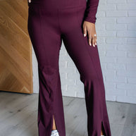 Stamina Stride Flare Leggings in Cassis-Athleisure-Ave Shops-[option4]-[option5]-[option6]-[option7]-[option8]-Shop-Boutique-Clothing-for-Women-Online