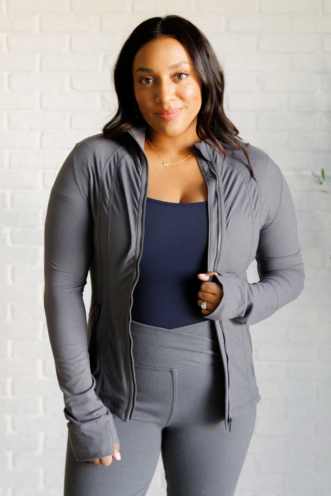 Rae Mode Staying Swift Activewear Jacket in Titanium-Athleisure-Ave Shops-[option4]-[option5]-[option6]-[option7]-[option8]-Shop-Boutique-Clothing-for-Women-Online