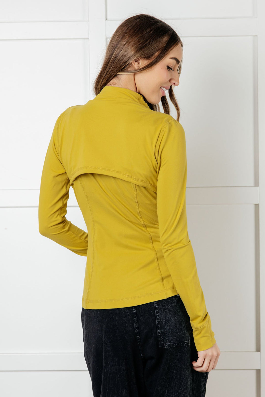 Rae Mode Staying Swift Activewear Jacket in Yellow Pear-Layers-Ave Shops-[option4]-[option5]-[option6]-[option7]-[option8]-Shop-Boutique-Clothing-for-Women-Online