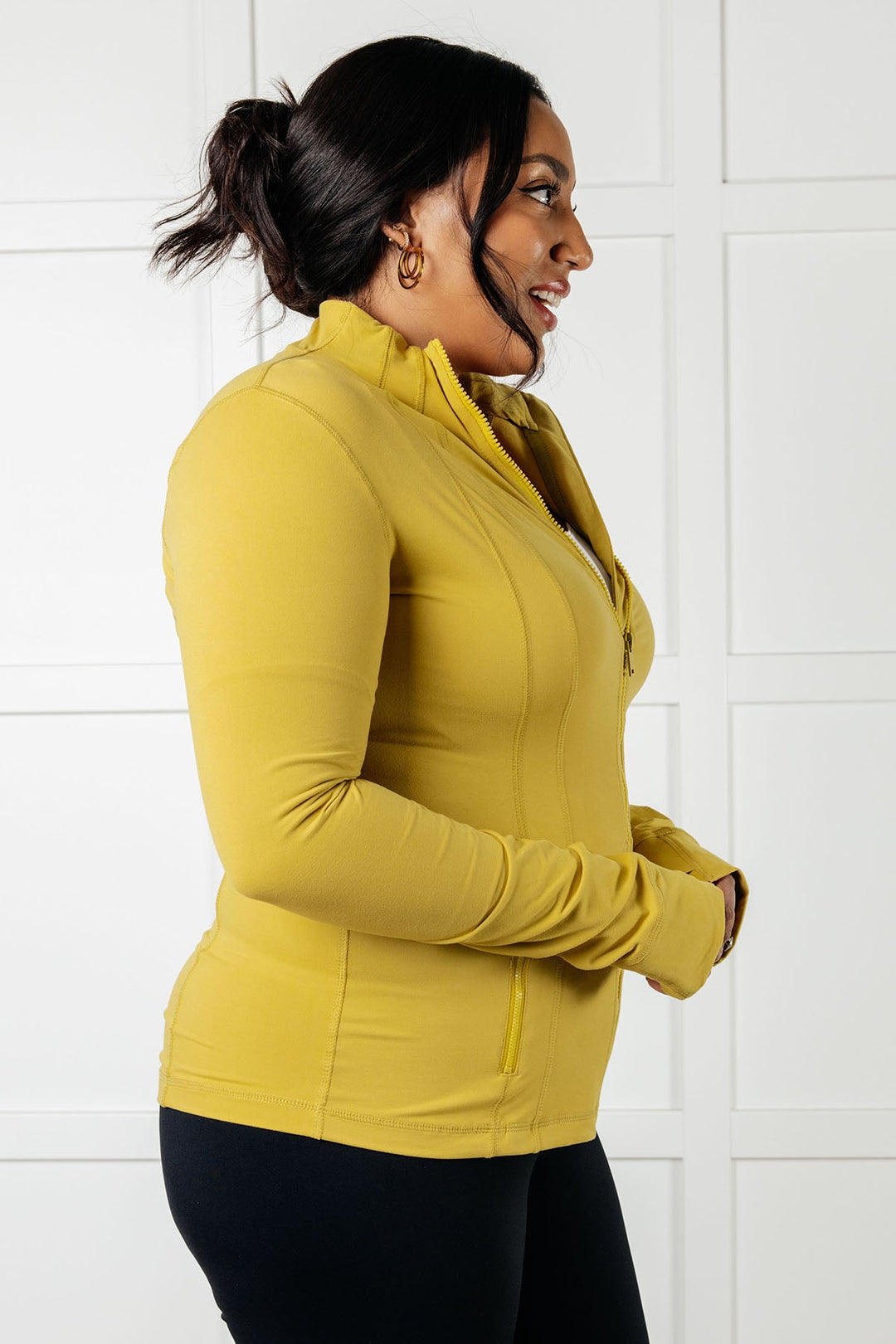 Rae Mode Staying Swift Activewear Jacket in Yellow Pear-Layers-Ave Shops-[option4]-[option5]-[option6]-[option7]-[option8]-Shop-Boutique-Clothing-for-Women-Online