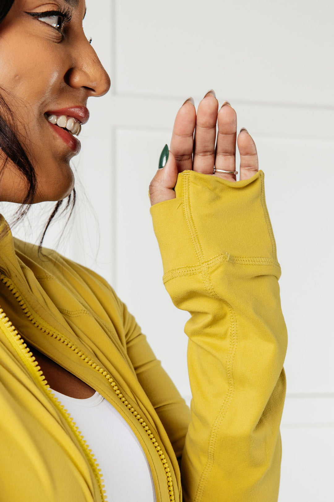 Rae Mode Staying Swift Activewear Jacket in Yellow Pear-Layers-Ave Shops-[option4]-[option5]-[option6]-[option7]-[option8]-Shop-Boutique-Clothing-for-Women-Online