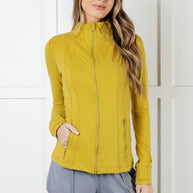 Rae Mode Staying Swift Activewear Jacket in Yellow Pear-Layers-Ave Shops-[option4]-[option5]-[option6]-[option7]-[option8]-Shop-Boutique-Clothing-for-Women-Online