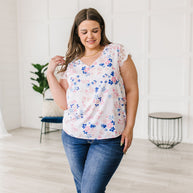 Still the One Lace Sleeve Floral Top-Tops-Ave Shops-[option4]-[option5]-[option6]-[option7]-[option8]-Shop-Boutique-Clothing-for-Women-Online