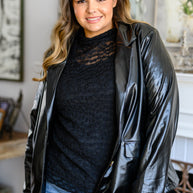 Streets of Dublin Faux Leather Blazer-Womens-Ave Shops-[option4]-[option5]-[option6]-[option7]-[option8]-Shop-Boutique-Clothing-for-Women-Online