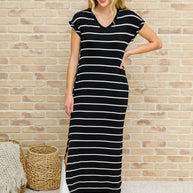 Striped Maxi Dress In Black-Womens-Ave Shops-[option4]-[option5]-[option6]-[option7]-[option8]-Shop-Boutique-Clothing-for-Women-Online