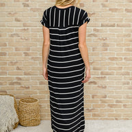 Striped Maxi Dress In Black-Womens-Ave Shops-[option4]-[option5]-[option6]-[option7]-[option8]-Shop-Boutique-Clothing-for-Women-Online