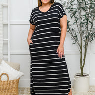 Striped Maxi Dress In Black-Womens-Ave Shops-[option4]-[option5]-[option6]-[option7]-[option8]-Shop-Boutique-Clothing-for-Women-Online