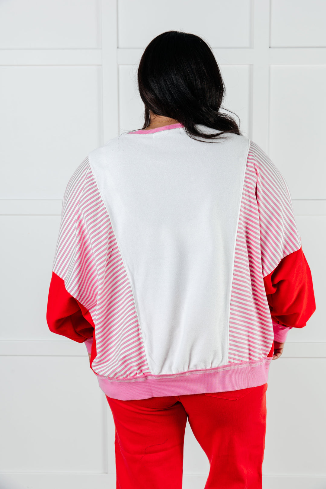 Stripes on My Sleeves Color Block Pullover-Tops-Ave Shops-[option4]-[option5]-[option6]-[option7]-[option8]-Shop-Boutique-Clothing-for-Women-Online