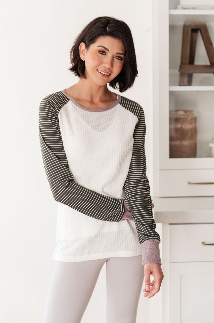 Suave Stripes Raglan Top-Womens-Ave Shops-[option4]-[option5]-[option6]-[option7]-[option8]-Shop-Boutique-Clothing-for-Women-Online