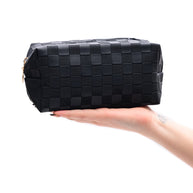 Subtly Checked Cosmetic Bags set of 4 in Black-Accessories-Ave Shops-[option4]-[option5]-[option6]-[option7]-[option8]-Shop-Boutique-Clothing-for-Women-Online