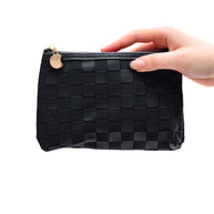 Subtly Checked Cosmetic Bags set of 4 in Black-Accessories-Ave Shops-[option4]-[option5]-[option6]-[option7]-[option8]-Shop-Boutique-Clothing-for-Women-Online