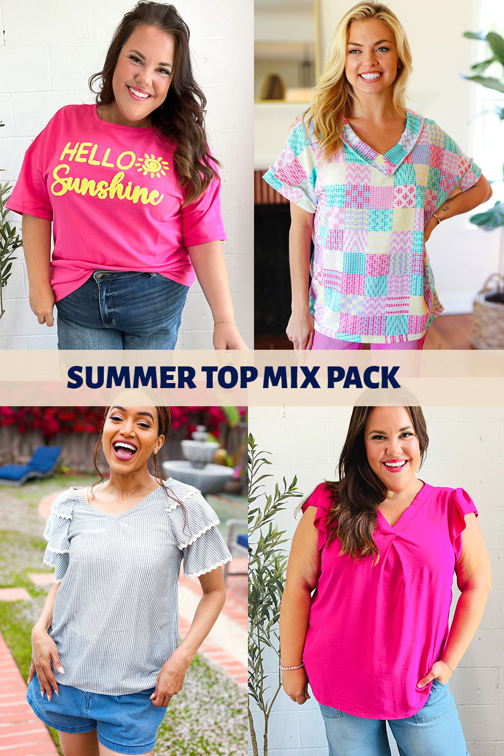 Mix It Up Summer Tops Mystery Pack-Bloom Drop Ship-[option4]-[option5]-[option6]-[option7]-[option8]-Shop-Boutique-Clothing-for-Women-Online