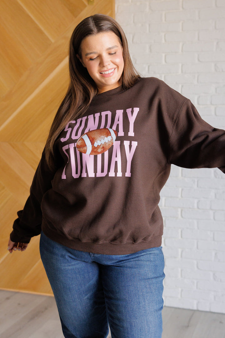 Sunday Funday Graphic Sweatshirt-Tops-Ave Shops-[option4]-[option5]-[option6]-[option7]-[option8]-Shop-Boutique-Clothing-for-Women-Online