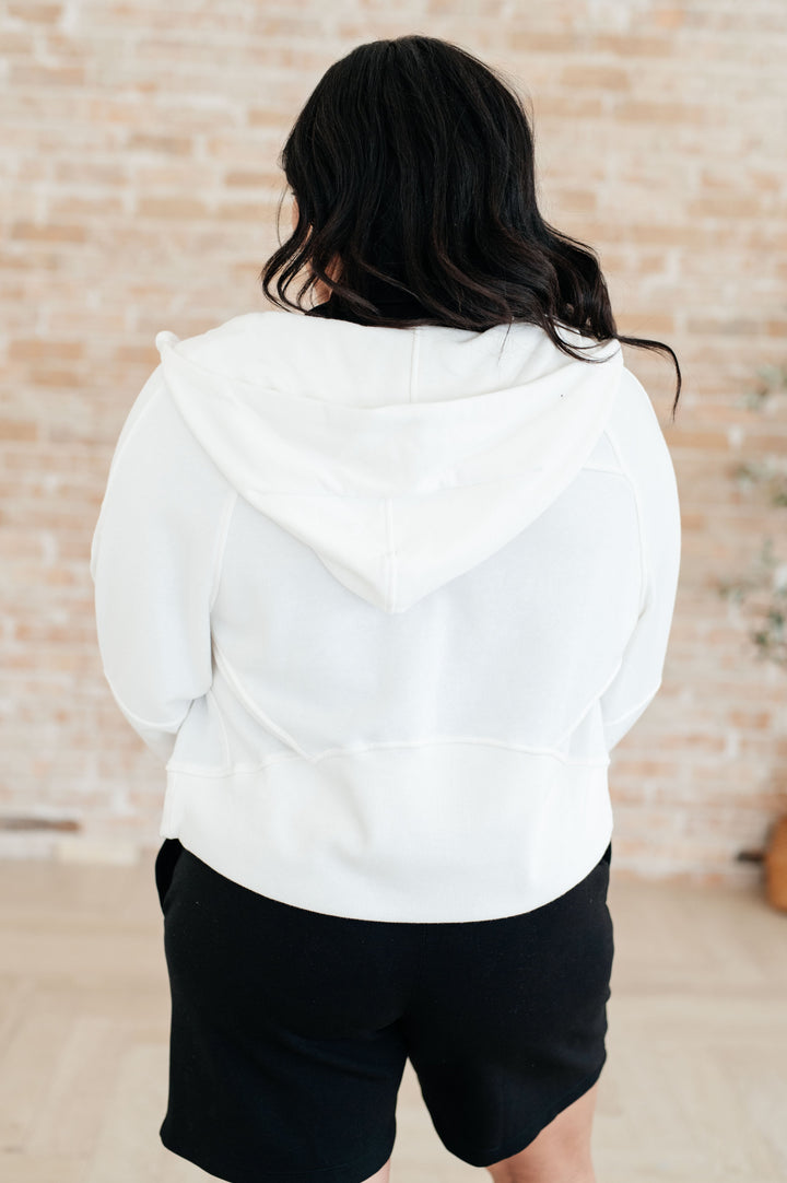 Sun or Shade Zip Up Jacket in Off White-Athleisure-Ave Shops-[option4]-[option5]-[option6]-[option7]-[option8]-Shop-Boutique-Clothing-for-Women-Online