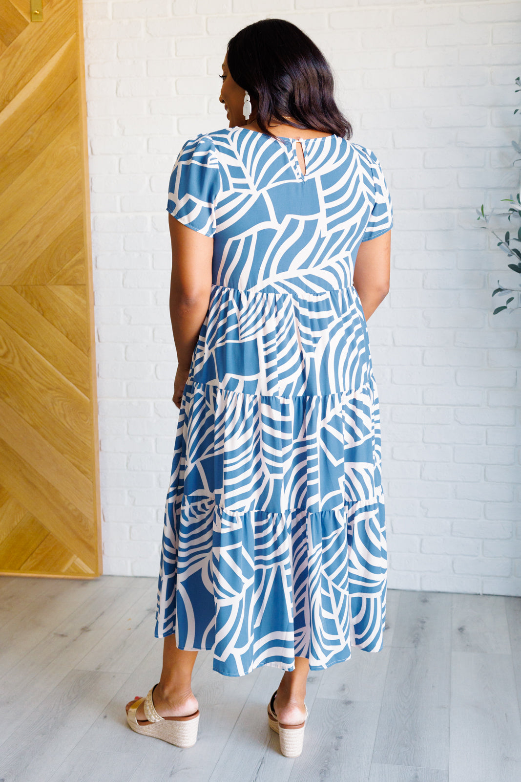 Surf Watch Tiered Midi Dress-Dresses-Ave Shops-[option4]-[option5]-[option6]-[option7]-[option8]-Shop-Boutique-Clothing-for-Women-Online