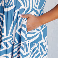 Surf Watch Tiered Midi Dress-Dresses-Ave Shops-[option4]-[option5]-[option6]-[option7]-[option8]-Shop-Boutique-Clothing-for-Women-Online