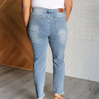 Judy Blue Susan High Rise Side Panel Detail Slim Jeans-Denim-Ave Shops-[option4]-[option5]-[option6]-[option7]-[option8]-Shop-Boutique-Clothing-for-Women-Online