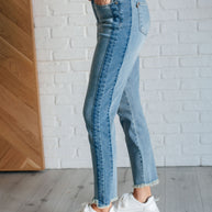 Judy Blue Susan High Rise Side Panel Detail Slim Jeans-Denim-Ave Shops-[option4]-[option5]-[option6]-[option7]-[option8]-Shop-Boutique-Clothing-for-Women-Online