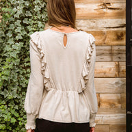 Sweet Confession Top In Seashell-Womens-Ave Shops-[option4]-[option5]-[option6]-[option7]-[option8]-Shop-Boutique-Clothing-for-Women-Online