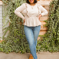 Sweet Confession Top In Seashell-Womens-Ave Shops-[option4]-[option5]-[option6]-[option7]-[option8]-Shop-Boutique-Clothing-for-Women-Online