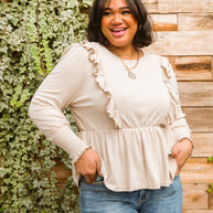 Sweet Confession Top In Seashell-Womens-Ave Shops-[option4]-[option5]-[option6]-[option7]-[option8]-Shop-Boutique-Clothing-for-Women-Online