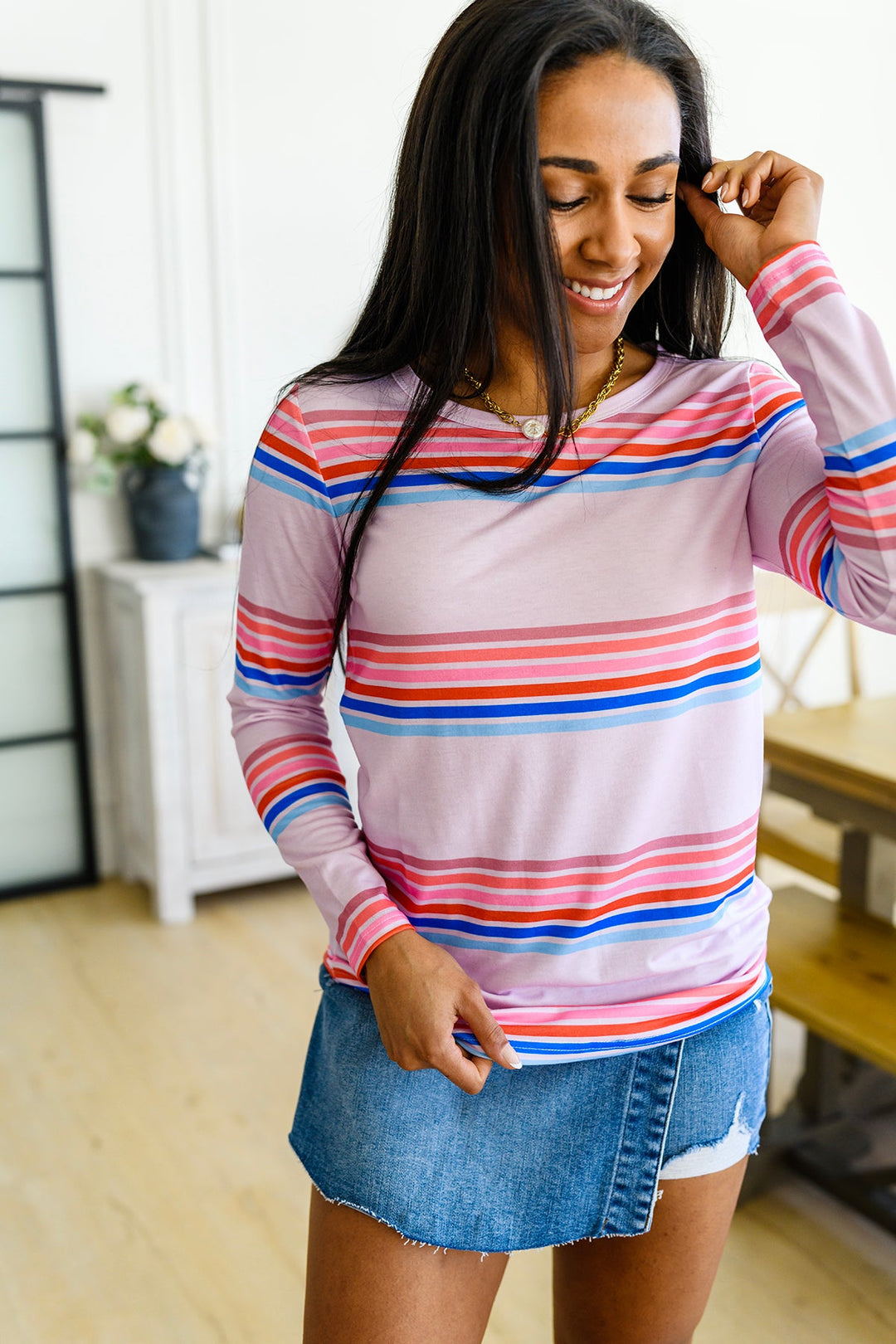 Sweet Like Candy Striped Long Sleeve-Tops-Ave Shops-[option4]-[option5]-[option6]-[option7]-[option8]-Shop-Boutique-Clothing-for-Women-Online