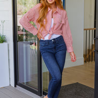 Sweeter Than Nectar Lace Button Down in Rose-Tops-Ave Shops-[option4]-[option5]-[option6]-[option7]-[option8]-Shop-Boutique-Clothing-for-Women-Online