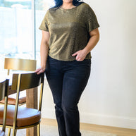 Sweetly Twinkle Short Sleeve Knit Top In Black-Womens-Ave Shops-[option4]-[option5]-[option6]-[option7]-[option8]-Shop-Boutique-Clothing-for-Women-Online