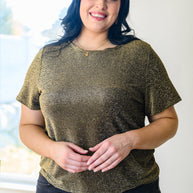 Sweetly Twinkle Short Sleeve Knit Top In Black-Womens-Ave Shops-[option4]-[option5]-[option6]-[option7]-[option8]-Shop-Boutique-Clothing-for-Women-Online