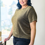 Sweetly Twinkle Short Sleeve Knit Top In Black-Womens-Ave Shops-[option4]-[option5]-[option6]-[option7]-[option8]-Shop-Boutique-Clothing-for-Women-Online