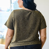 Sweetly Twinkle Short Sleeve Knit Top In Black-Womens-Ave Shops-[option4]-[option5]-[option6]-[option7]-[option8]-Shop-Boutique-Clothing-for-Women-Online