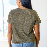 Sweetly Twinkle Short Sleeve Knit Top In Black-Womens-Ave Shops-[option4]-[option5]-[option6]-[option7]-[option8]-Shop-Boutique-Clothing-for-Women-Online