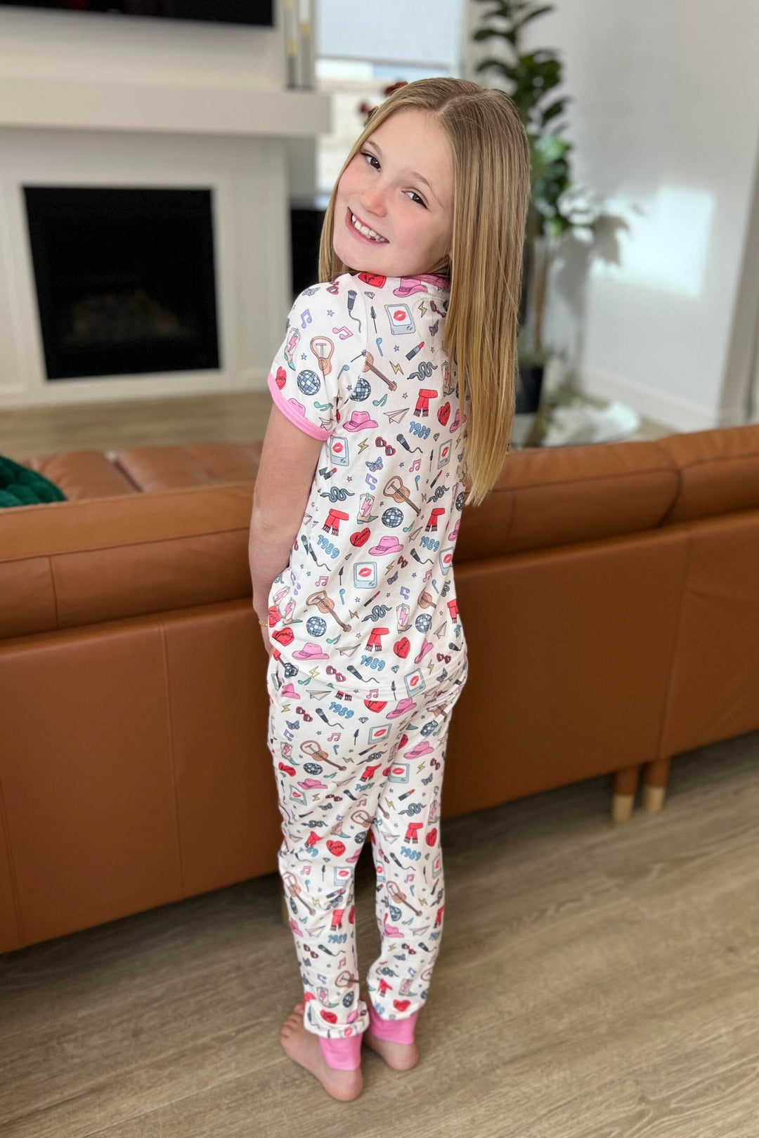 Shirley & Stone Mommy & Me Matching Short Sleeve Jogger Pajama Set - Swiftie-Preorder Close 02.23.2024-Shirley & Stone-[option4]-[option5]-[option6]-[option7]-[option8]-Shop-Boutique-Clothing-for-Women-Online
