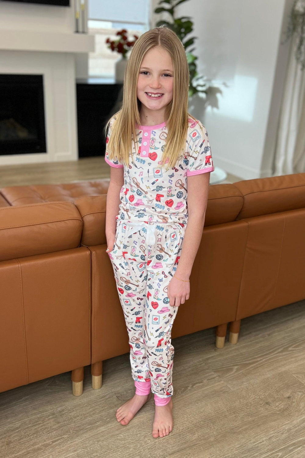 Shirley & Stone Mommy & Me Matching Short Sleeve Jogger Pajama Set - Swiftie-Preorder Close 02.23.2024-Shirley & Stone-#5-Swiftie Icon-Kid 4XL-[option4]-[option5]-[option6]-[option7]-[option8]-Shop-Boutique-Clothing-for-Women-Online
