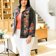 Lovely Visions Flower Embroidered Jacket-Layers-Ave Shops-[option4]-[option5]-[option6]-[option7]-[option8]-Shop-Boutique-Clothing-for-Women-Online