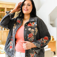 Lovely Visions Flower Embroidered Jacket-Layers-Ave Shops-[option4]-[option5]-[option6]-[option7]-[option8]-Shop-Boutique-Clothing-for-Women-Online